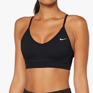 NIKE Indy Light Support Sports Bra Black Size Small
